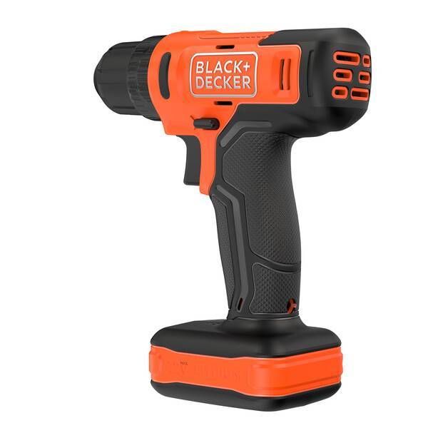 Kit Parafusadeira / Furadeira C/ Impacto 3/8" (10MM) 12V MAX* Li-ion Velocidade Variável Reversível 17 Acessórios e Bivolt Black+Decker
