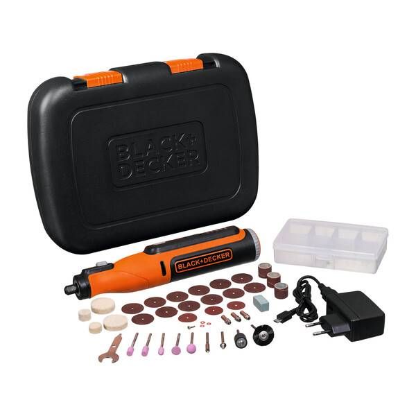 Kit Micro Retifica 8V Litio-ion 35ACESS. Black+Decker