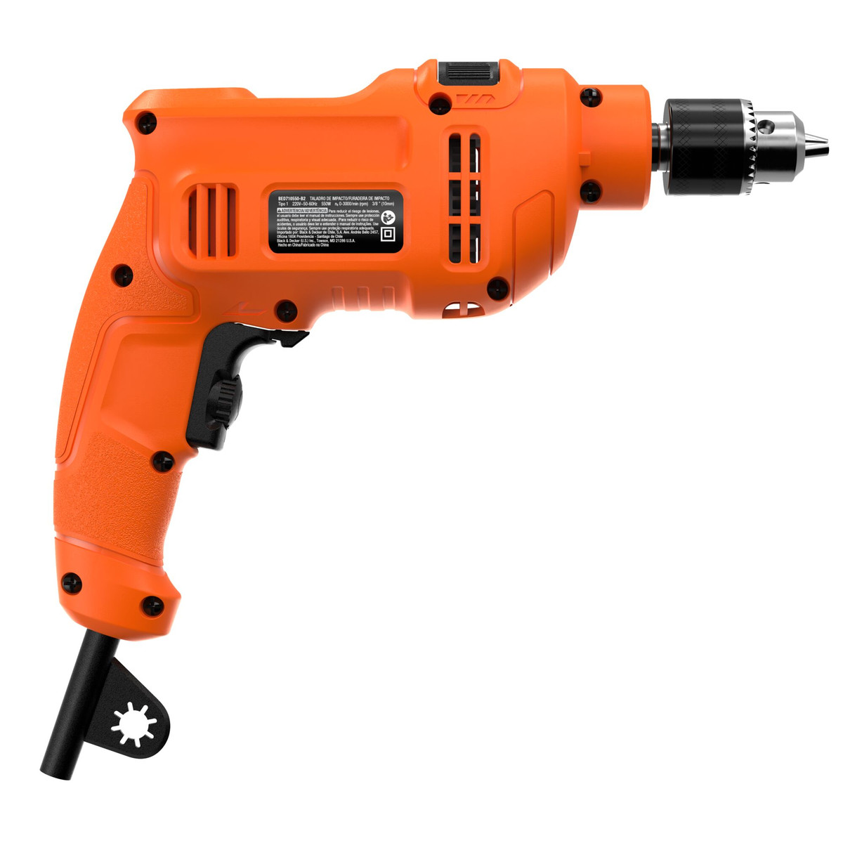 Furadeira de Impacto 3/8" (10MM) 550W com Velocidade Variável 220V Black+Decker — foto 4