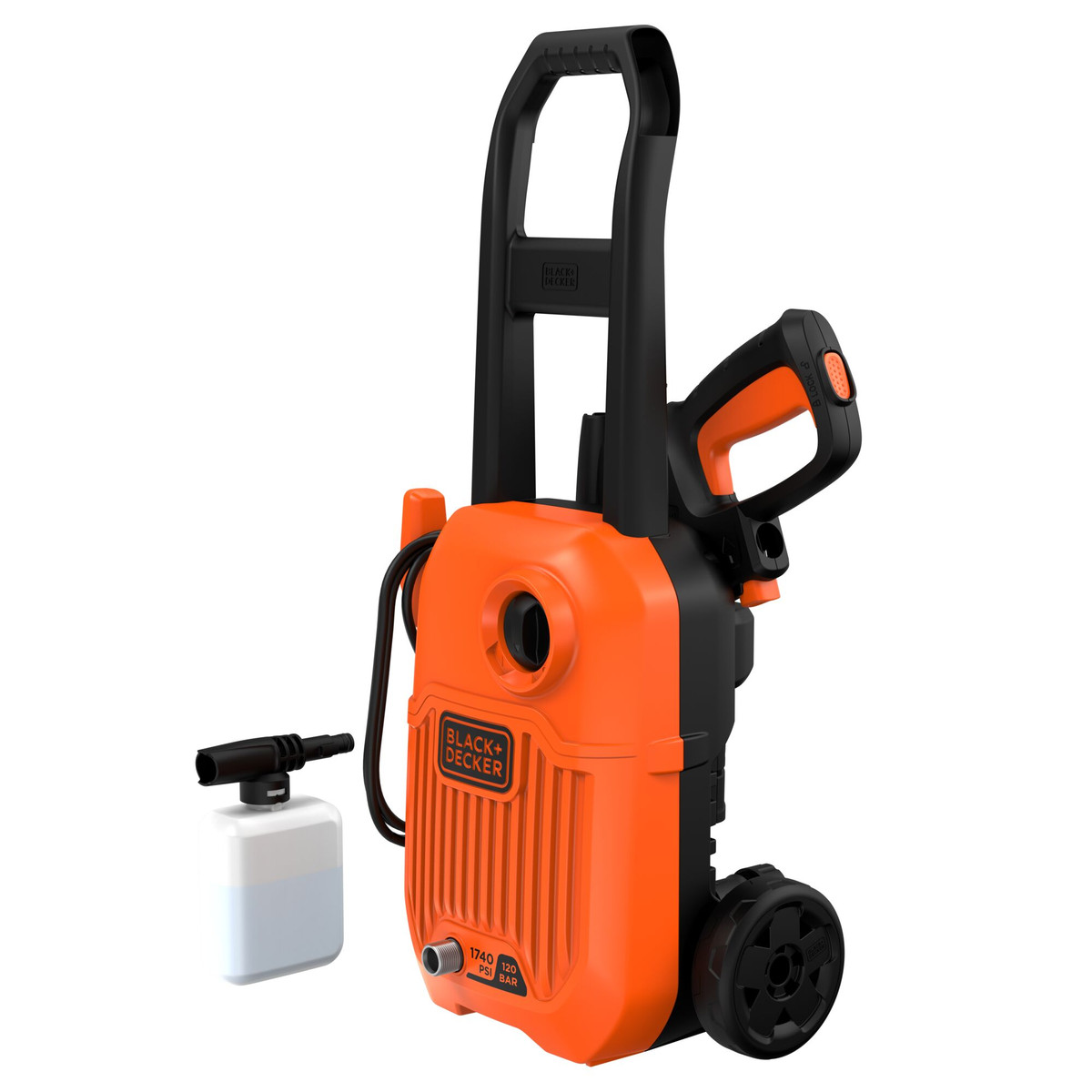 Lavadora de Alta Pressão 1740 Psi, 1500W, C/ Rodas - 220V Black+Decker