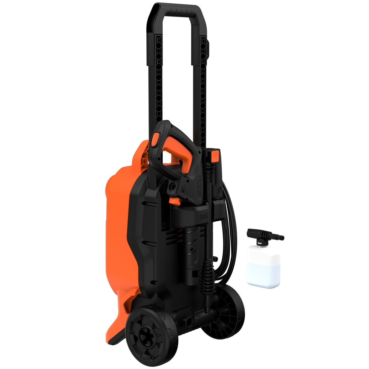Lavadora de Alta Pressão 1810 Psi, 1700W, C/ Rodas, Alça Telescópica - 127V Black+Decker — foto 4