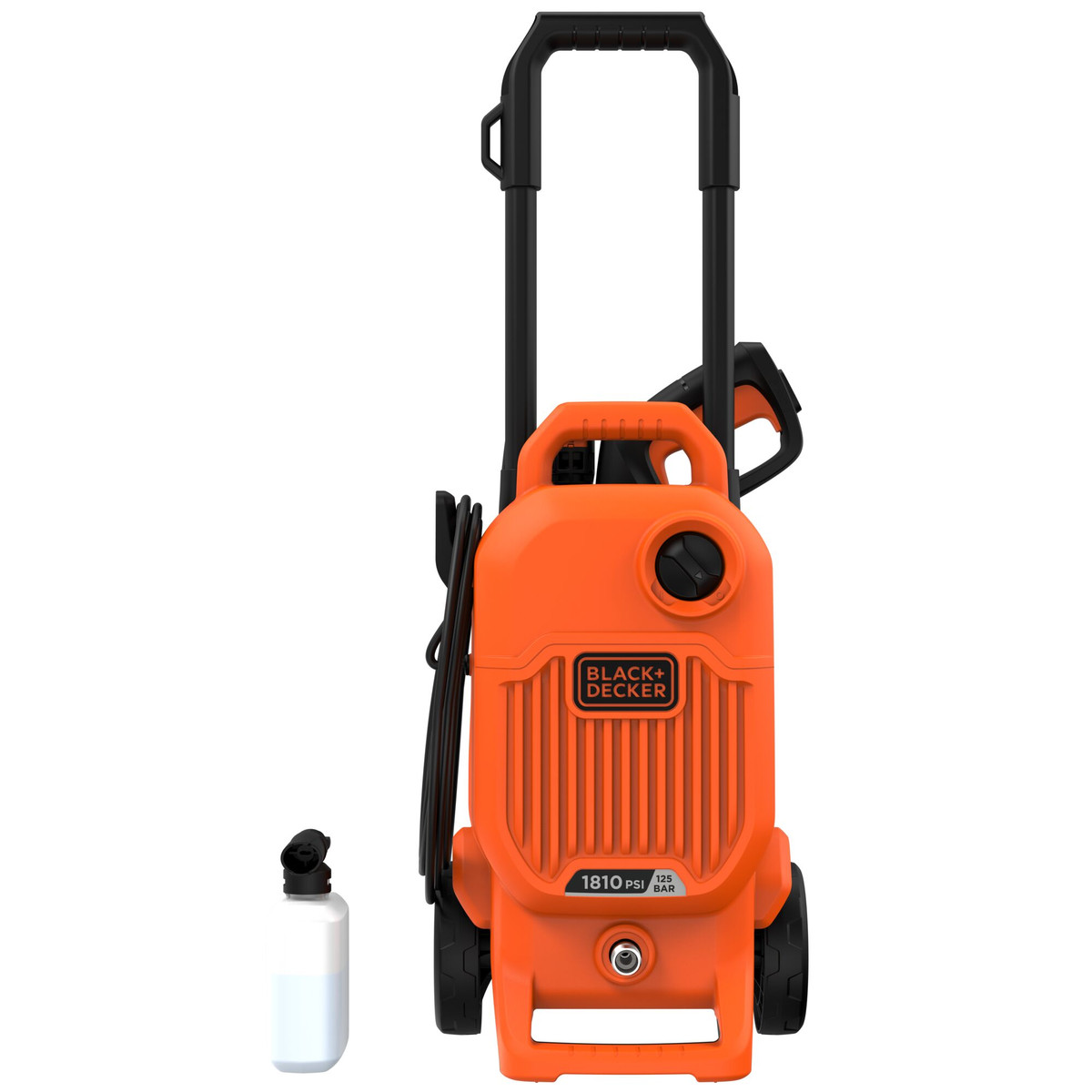 Lavadora de Alta Pressão 1810 Psi, 1700W, C/ Rodas, Alça Telescópica - 127V Black+Decker — foto 5