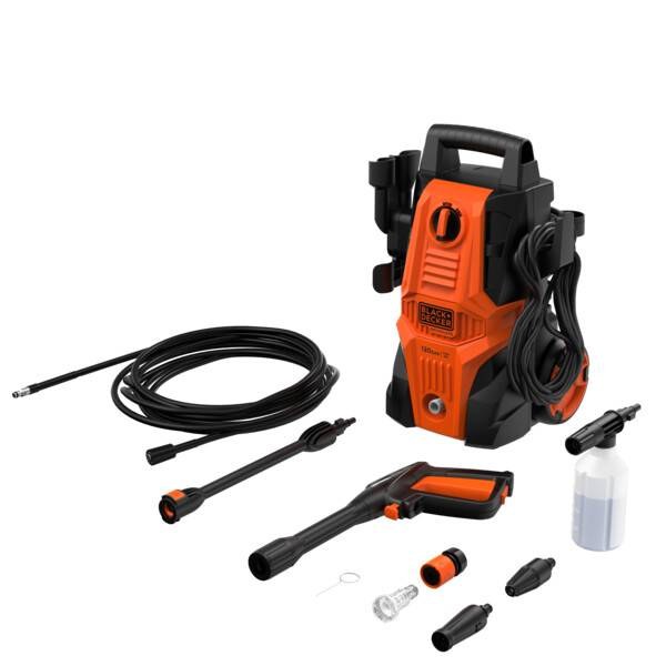 Lavadora de Alta Pressão 1740 Psi, Motor Indução/Brushless, Autossucção, 1500W, Bomba Alumínio, 220V Black+Decker