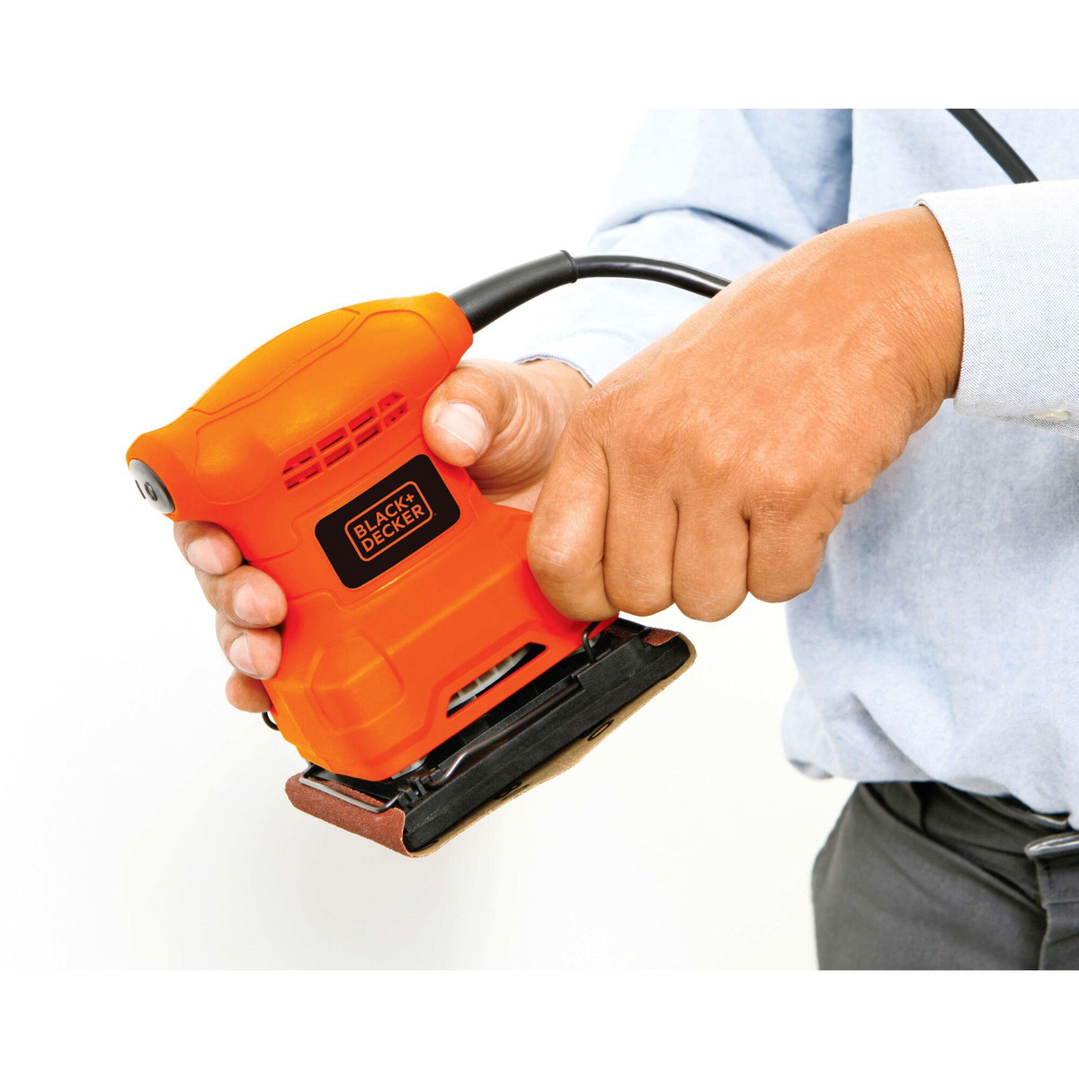 Lixadeira Orbital 1/4 de Folha de Lixa 200W - 127V Black+Decker — foto 2