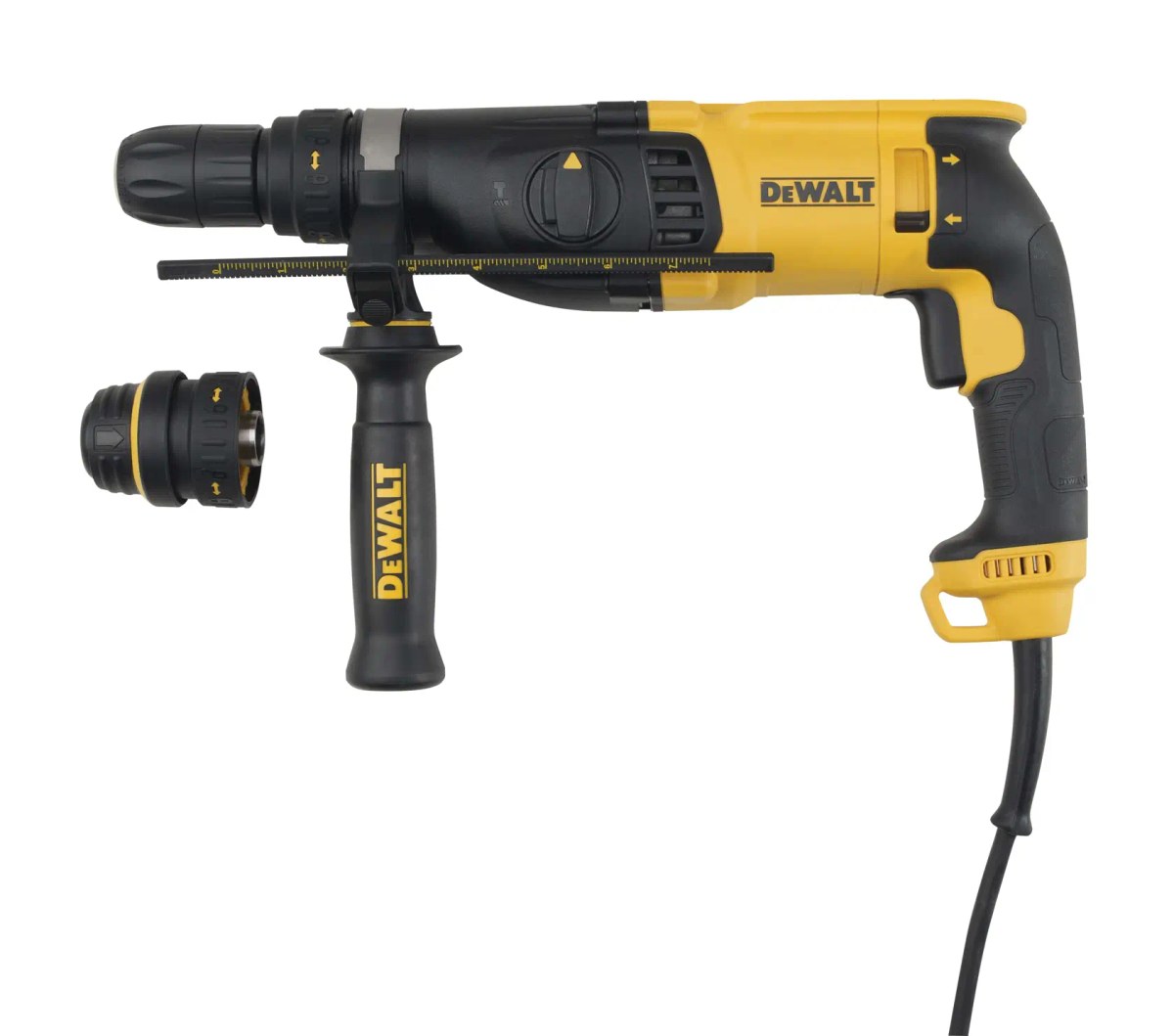 Martelete Perf/Romp SDS Plus 1" (26MM) 800W, 2,6J, Velocidade Variável Reversível, 3 Modos, 2,6KG, C/ Maleta e Mandril 1/2", 22 DeWalt — foto 3