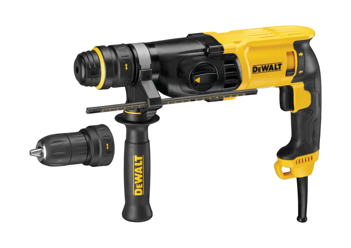 Martelete Perf/Romp SDS Plus 1" (26MM) 800W, 2,6J, Velocidade Variável Reversível, 3 Modos, 2,6KG, C/ Maleta e Mandril 1/2", 22 DeWalt