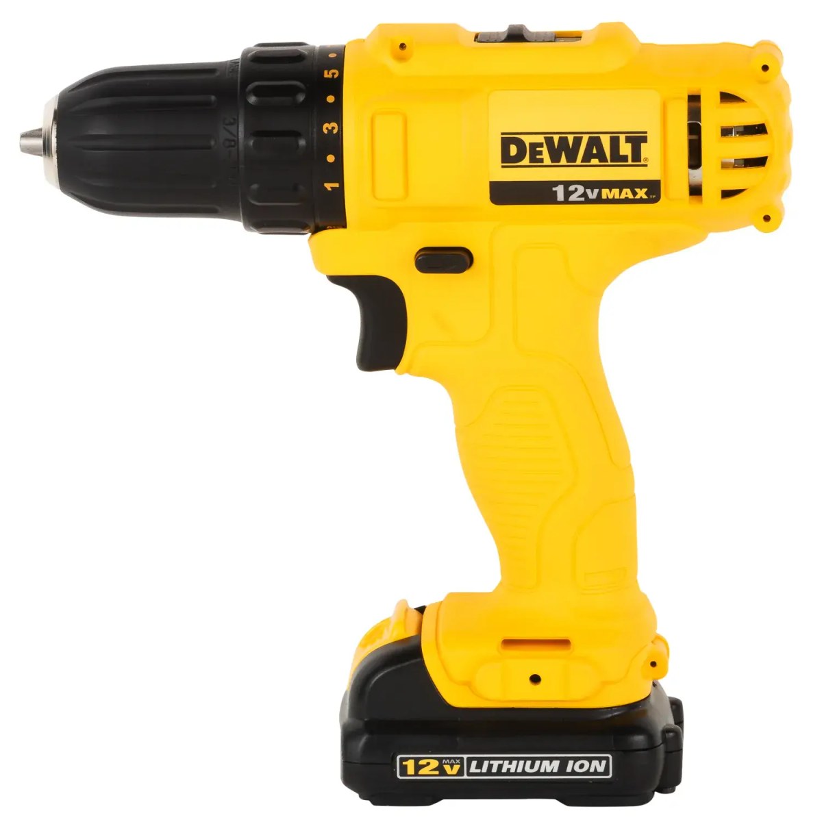 Parafusadeira/Furadeira 3/8" (10MM) 12V MAX* Li-ion, 2 Baterias 1.5AH, (DCB120) Carregador Bivolt e Bolsa DeWalt — foto 4