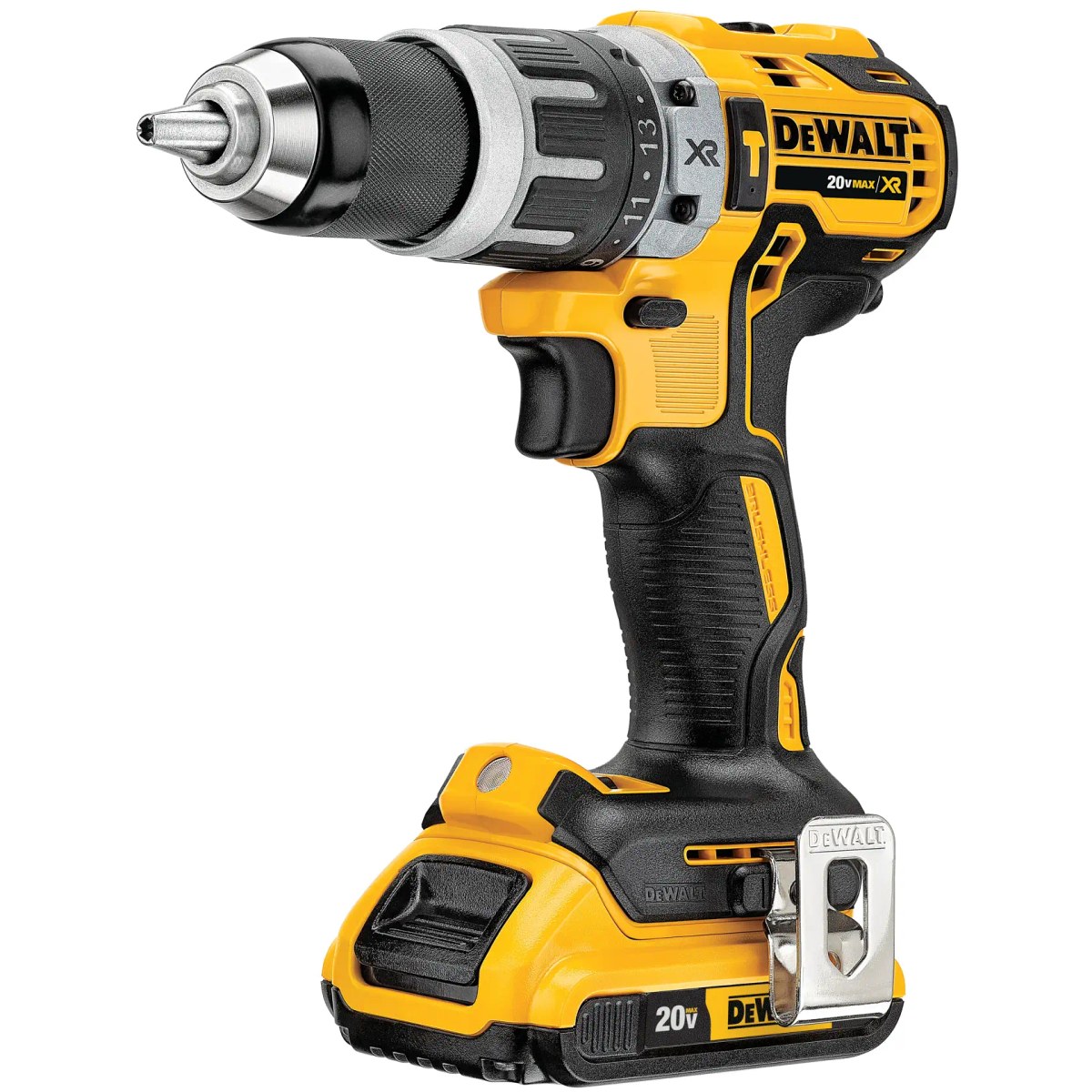 Parafusadeira/Furadeira de Impacto 1/2" (13MM) 20V MAX* Li-ion Brushless, 2 Baterias 2AH, (DCB203) Carregador Bivolt 4A DeWalt — foto 2