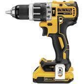 Parafusadeira/Furadeira de Impacto 1/2" (13MM) 20V MAX* Li-ion Brushless, 2 Baterias 2AH, (DCB203) Carregador Bivolt 4A DeWalt