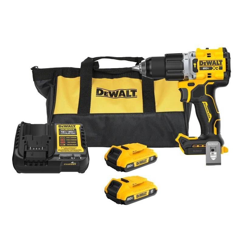 Parafusadeira/Furadeira de Impacto Compacta 1/2" (13MM) 20V MAX* Li-ion Brushless 2 Baterias 2AH (dc DeWalt