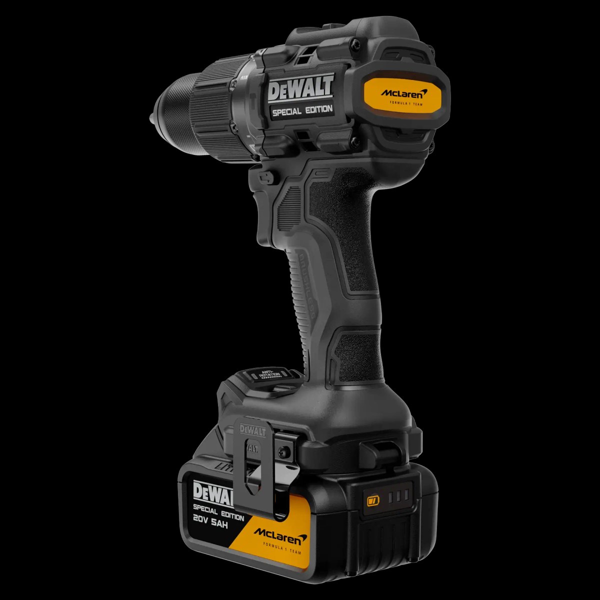 Kit Dewalt X Mclaren Parafusadeira/Furadeira Impacto 1/2" (13MM) C/ 2 Baterias 5.0AH, Carregador e Maleta T-stac DeWalt — foto 5