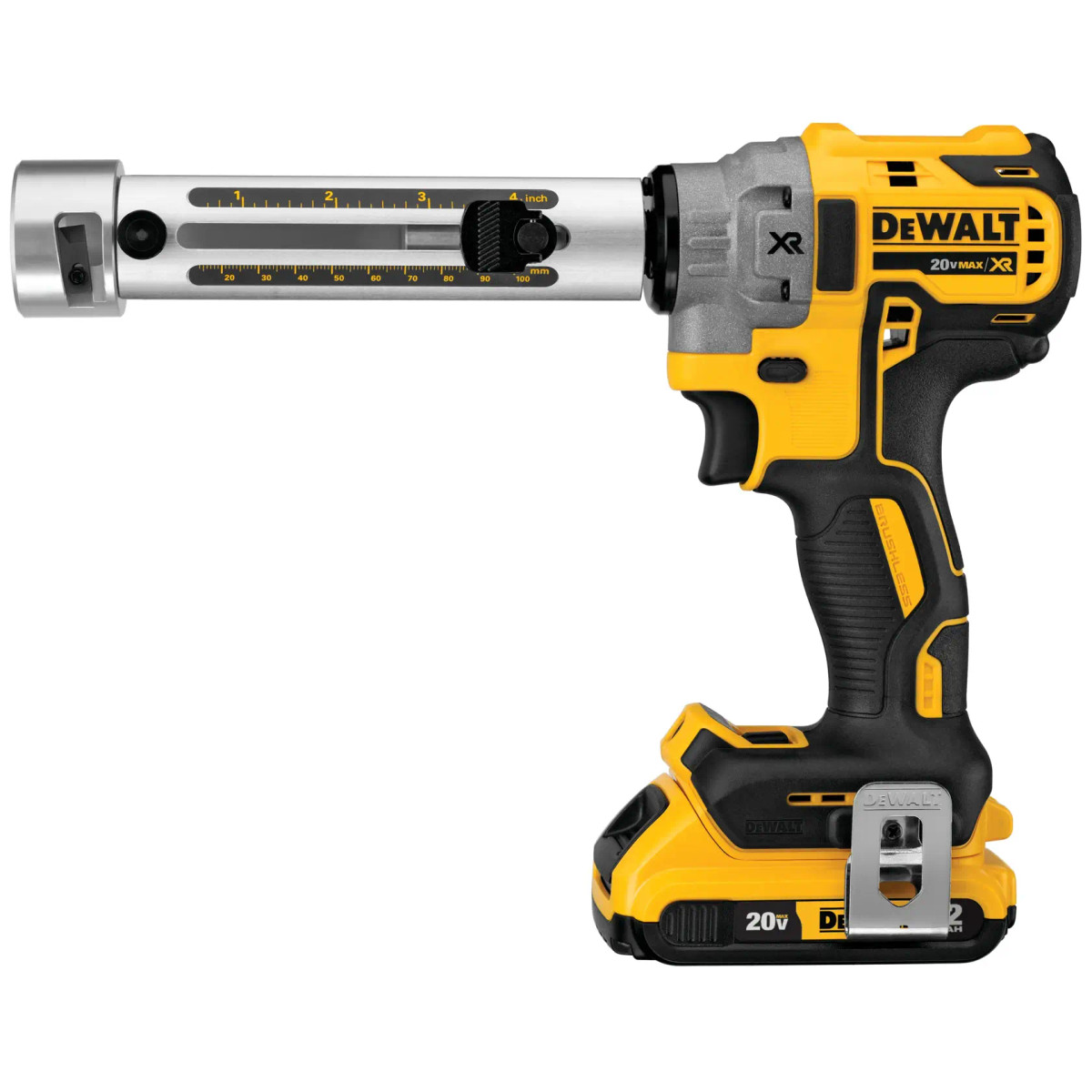 Descascador de Cabos Cu/Al 750 Mcu 20V MAX* com 1 Bateria 2AH (DCB203) e Carrg Bivolt (DCB107-BR) DeWalt
