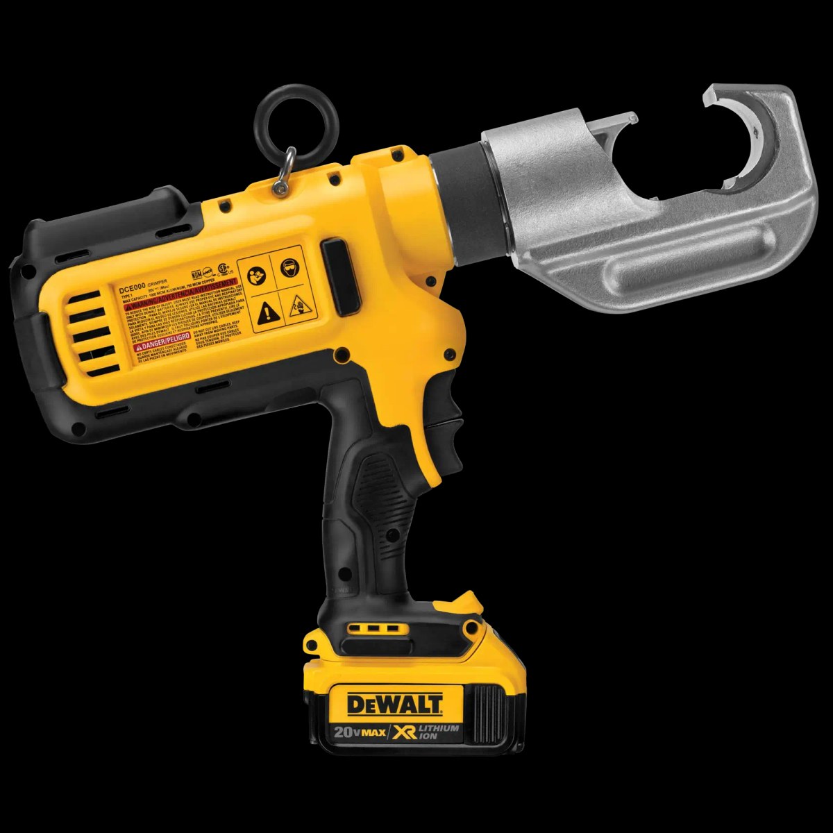 Crimpador de Cabos 12 Toneladas 20V MAX* Li-ion 2 Baterias 4AH e Carregador Bivolt DeWalt — foto 2
