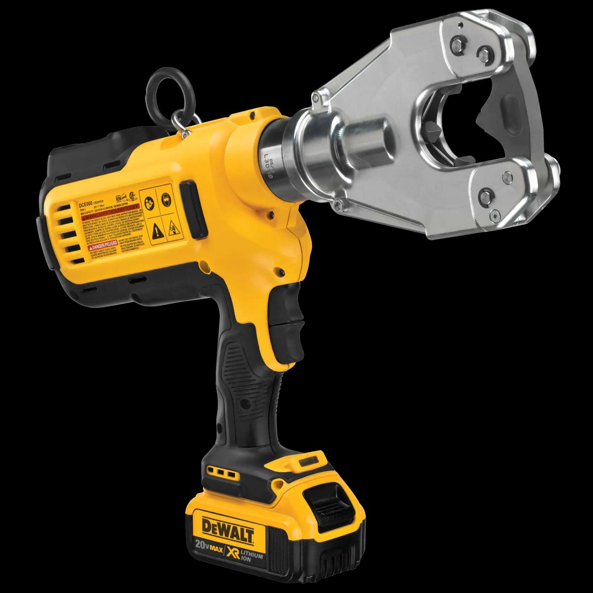 Crimpador de Cabos sem Matriz 6 Toneladas 20V MAX* Li-ion 2 Baterias 4AH e Carregador Bivolt DeWalt — foto 4