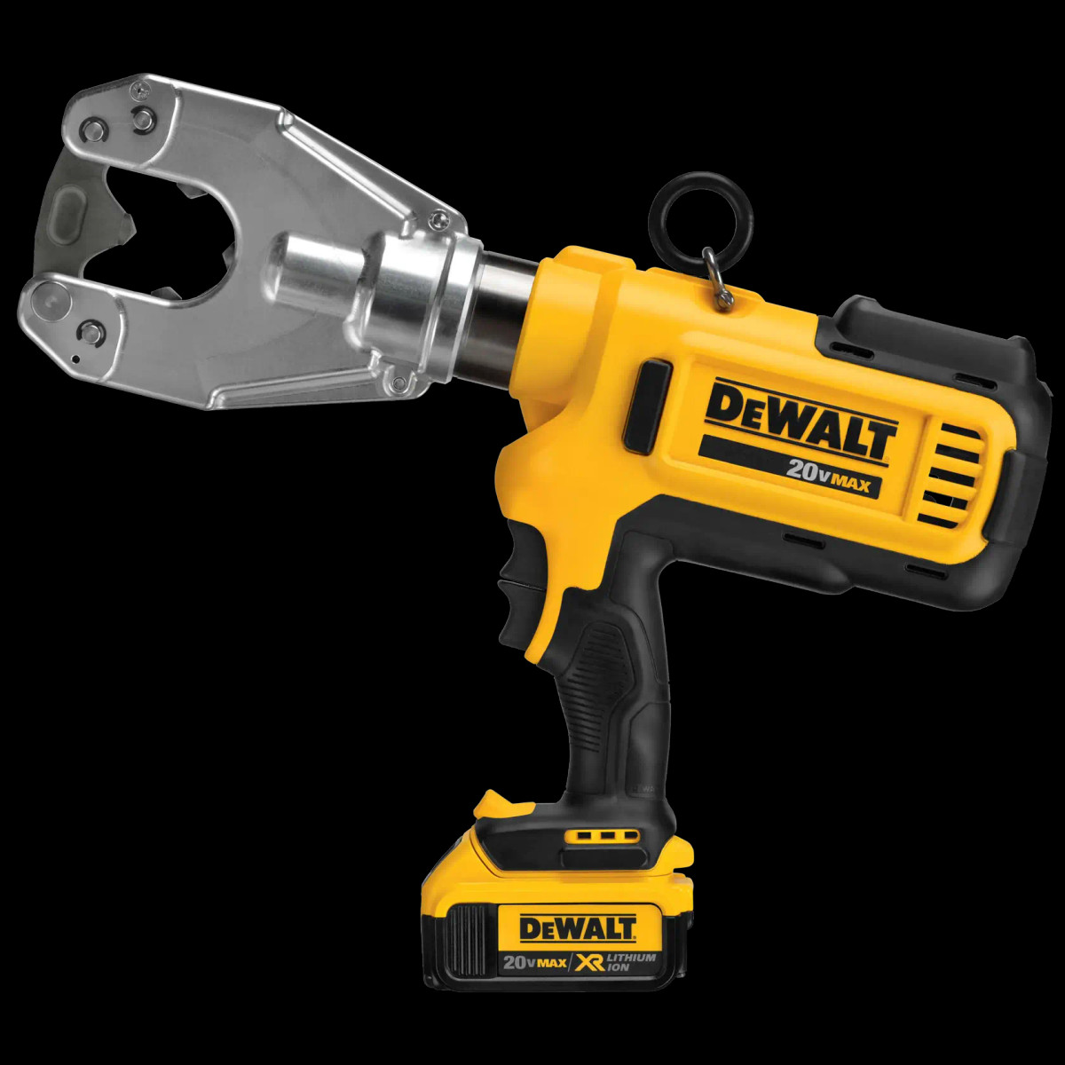 Crimpador de Cabos sem Matriz 6 Toneladas 20V MAX* Li-ion 2 Baterias 4AH e Carregador Bivolt DeWalt