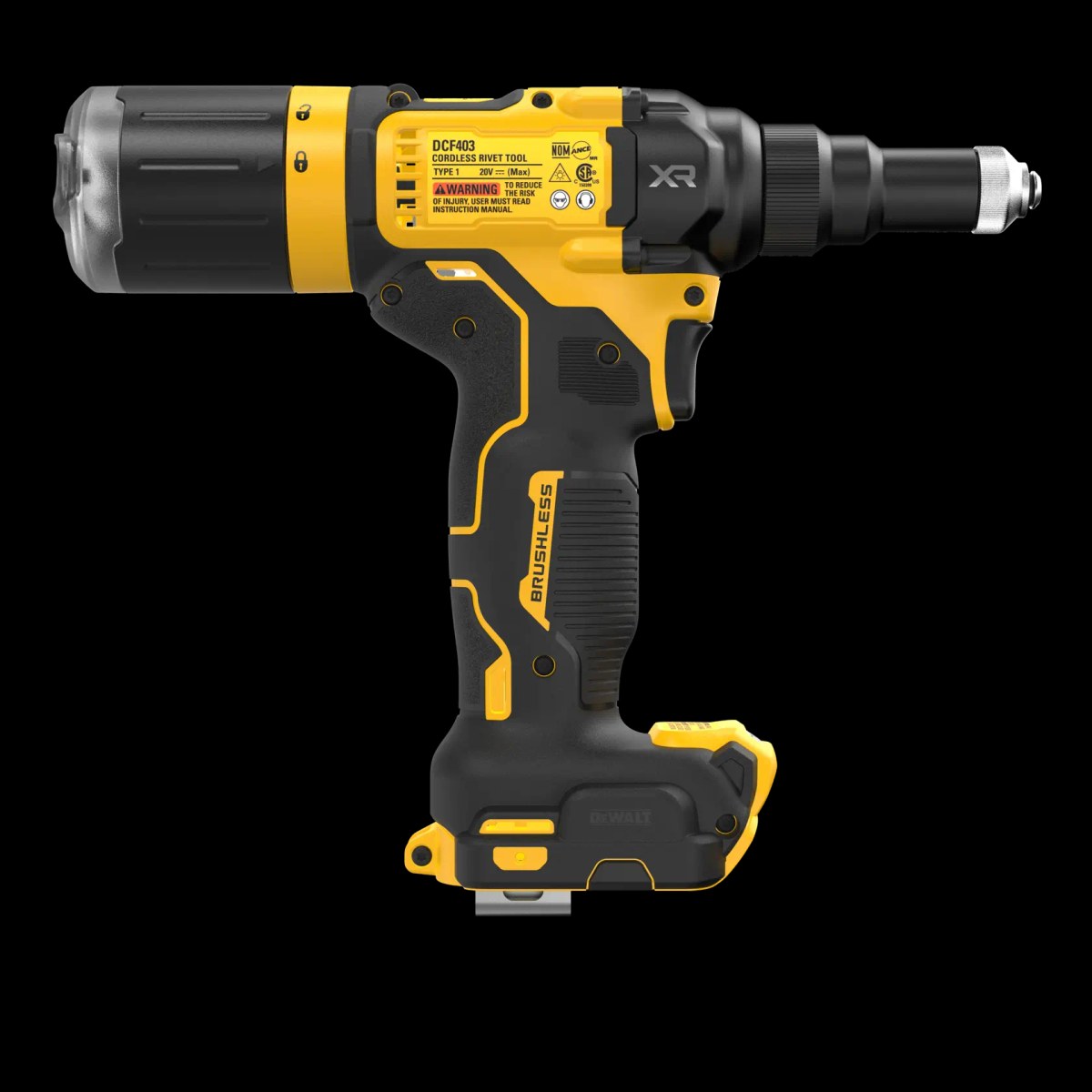 Rebitadeira 20V MAX* 3/16" (4,8MM) sem Bateria e Carregador DeWalt — foto 4