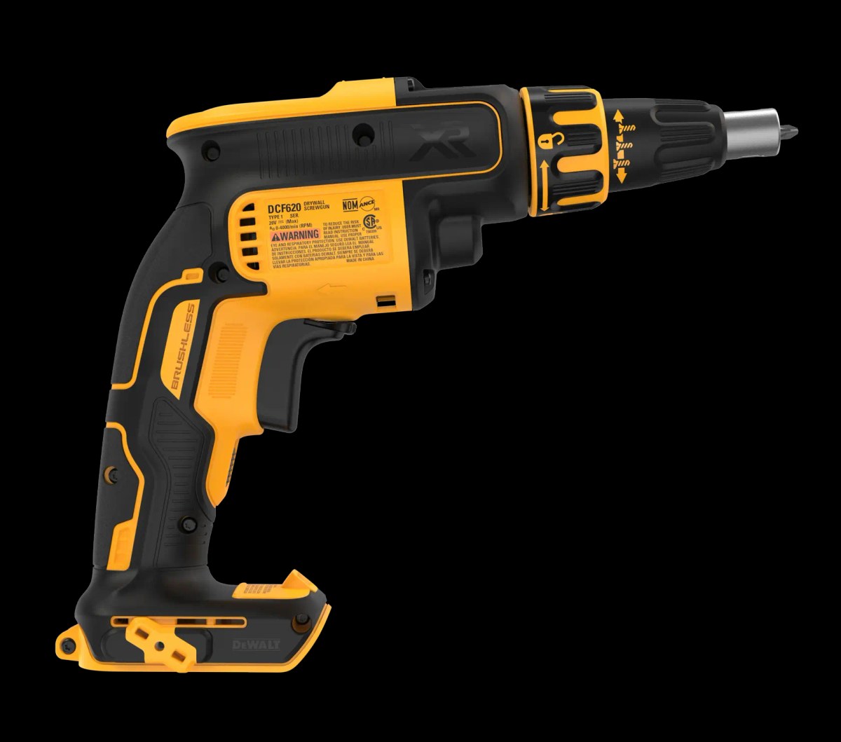 Parafusadeira Drywall 1/4" (6,35MM) 20V MAX* Li-ion Brushless, sem Bateria e Carregador DeWalt — foto 4