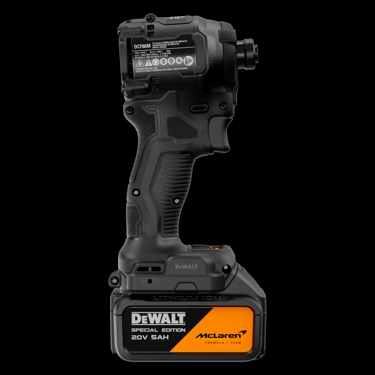 Kit Dewalt X Mclaren Parafusadeira Impacto 1/2" (13MM) C/ 2 Baterias 5.0AH, Carregador e Maleta T-stack DeWalt — foto 4