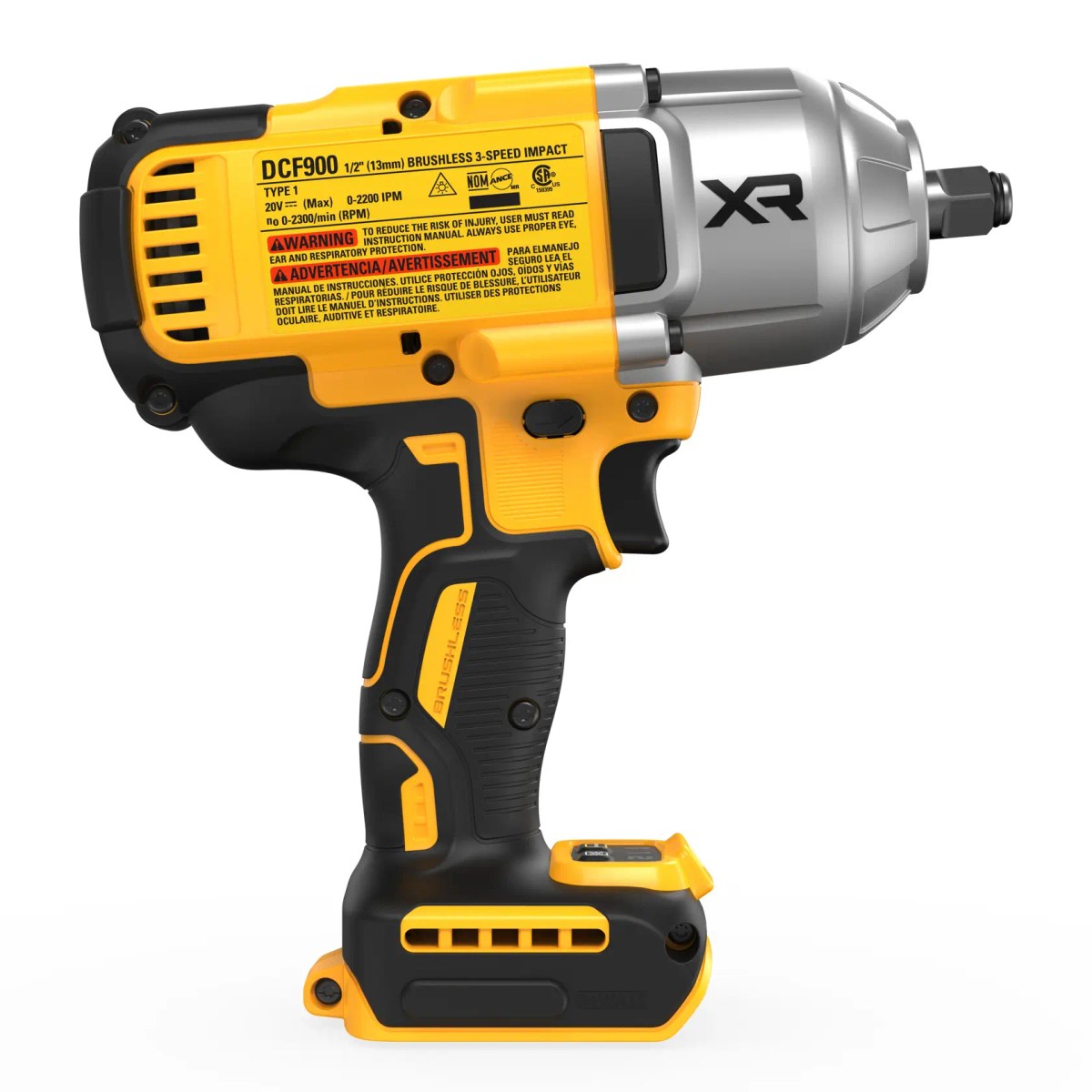 Chave de Impacto 1/2" (13MM) 20V MAX* Brushless 1396NM sem Bateria e Carregador DeWalt — foto 4