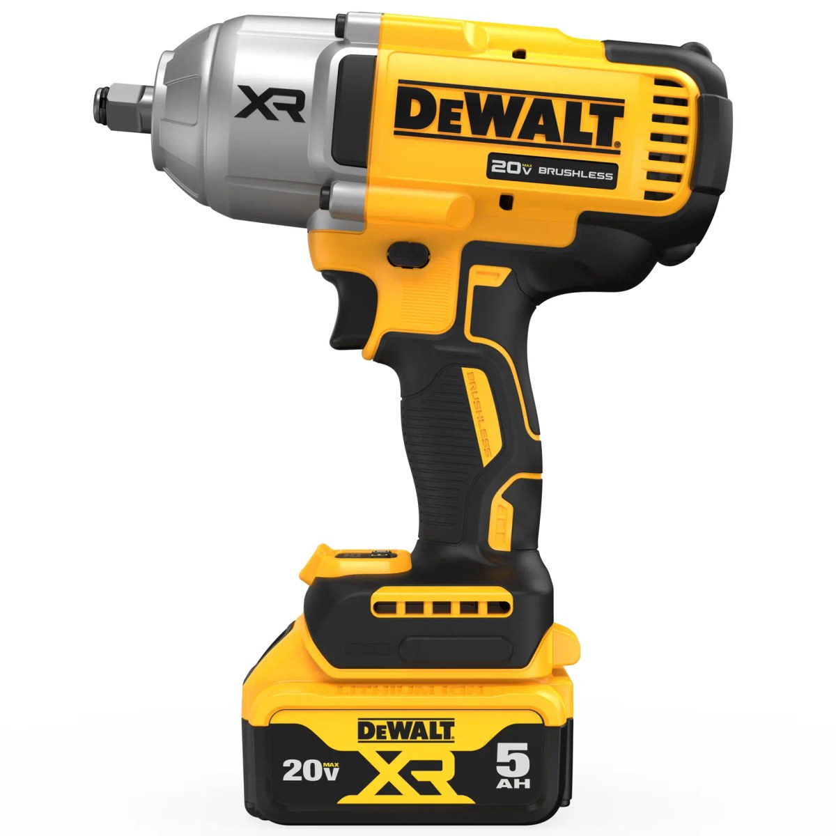 Chave de Impacto 1/2" (13MM) 20V MAX* Brushless 1.396NM C/ 2 Baterias 5AH (DCB205) Carregador Bivolt (DCB1104 DeWalt — foto 2