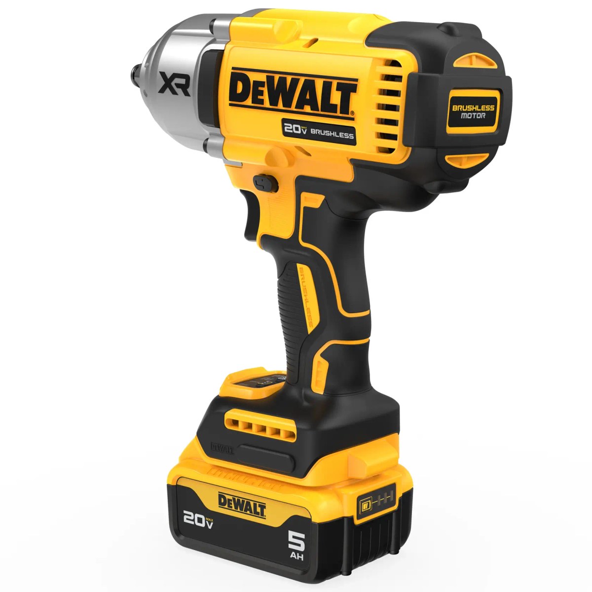 Chave de Impacto 1/2" (13MM) 20V MAX* Brushless 1.396NM C/ 2 Baterias 5AH (DCB205) Carregador Bivolt (DCB1104 DeWalt — foto 5