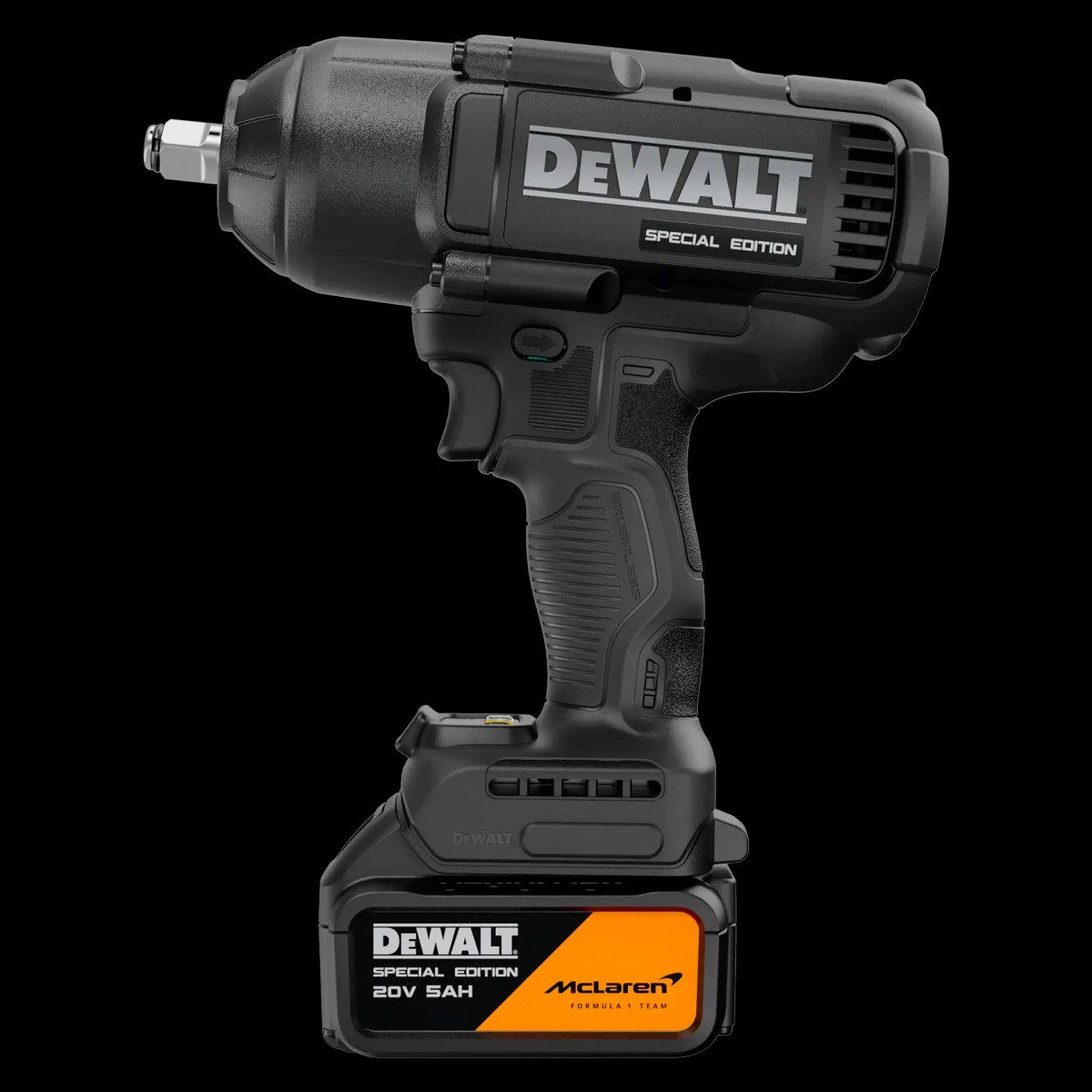 Kit Dewalt X Mclaren Chave de Impacto 1/2" (13MM) C/ 2 Baterias 5.0AH, Carregador e Maleta T-stack DeWalt — foto 2