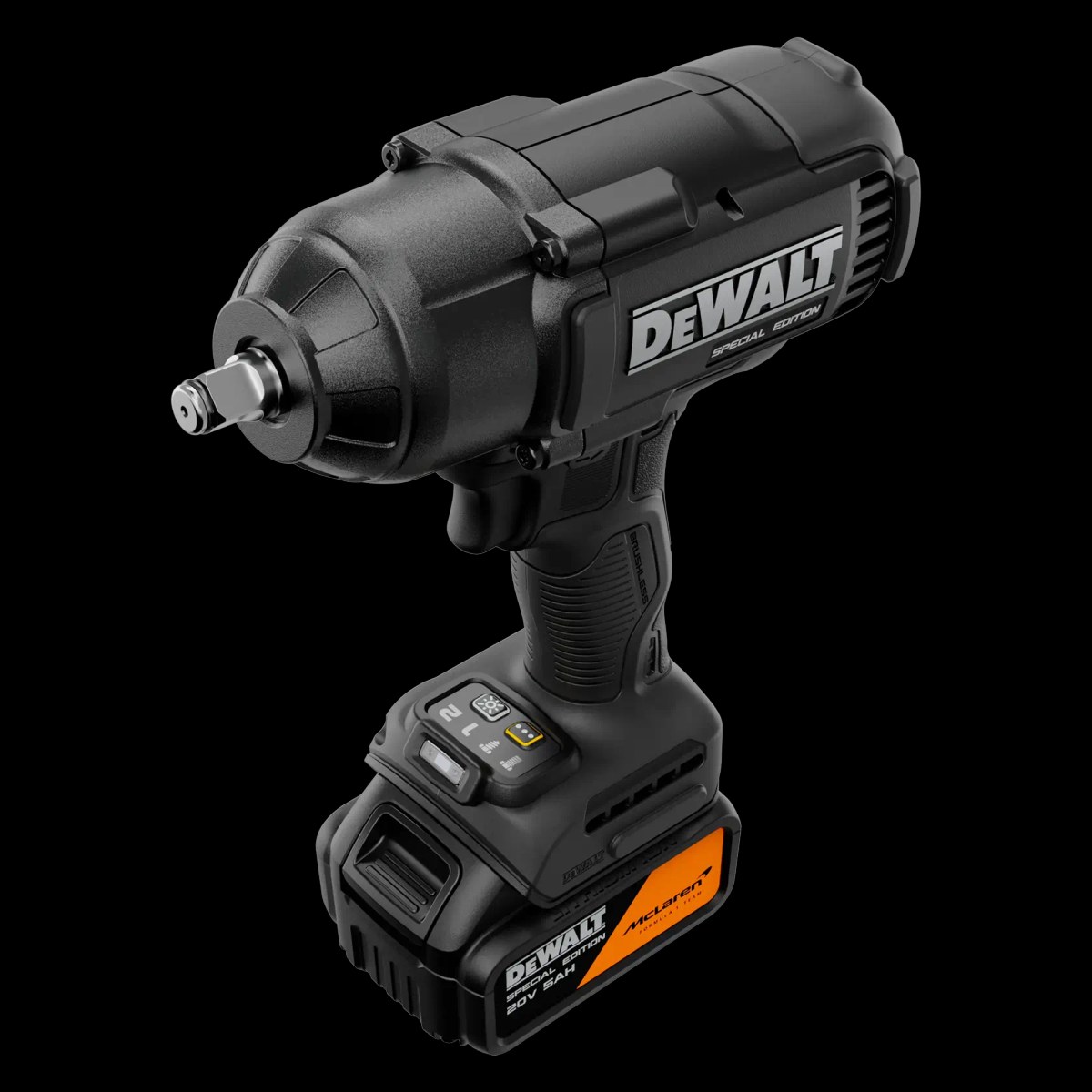 Kit Dewalt X Mclaren Chave de Impacto 1/2" (13MM) C/ 2 Baterias 5.0AH, Carregador e Maleta T-stack DeWalt — foto 3