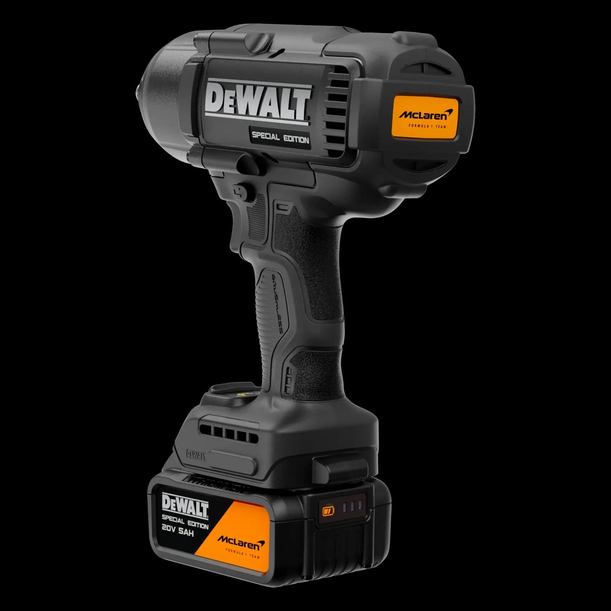Kit Dewalt X Mclaren Chave de Impacto 1/2" (13MM) C/ 2 Baterias 5.0AH, Carregador e Maleta T-stack DeWalt — foto 5