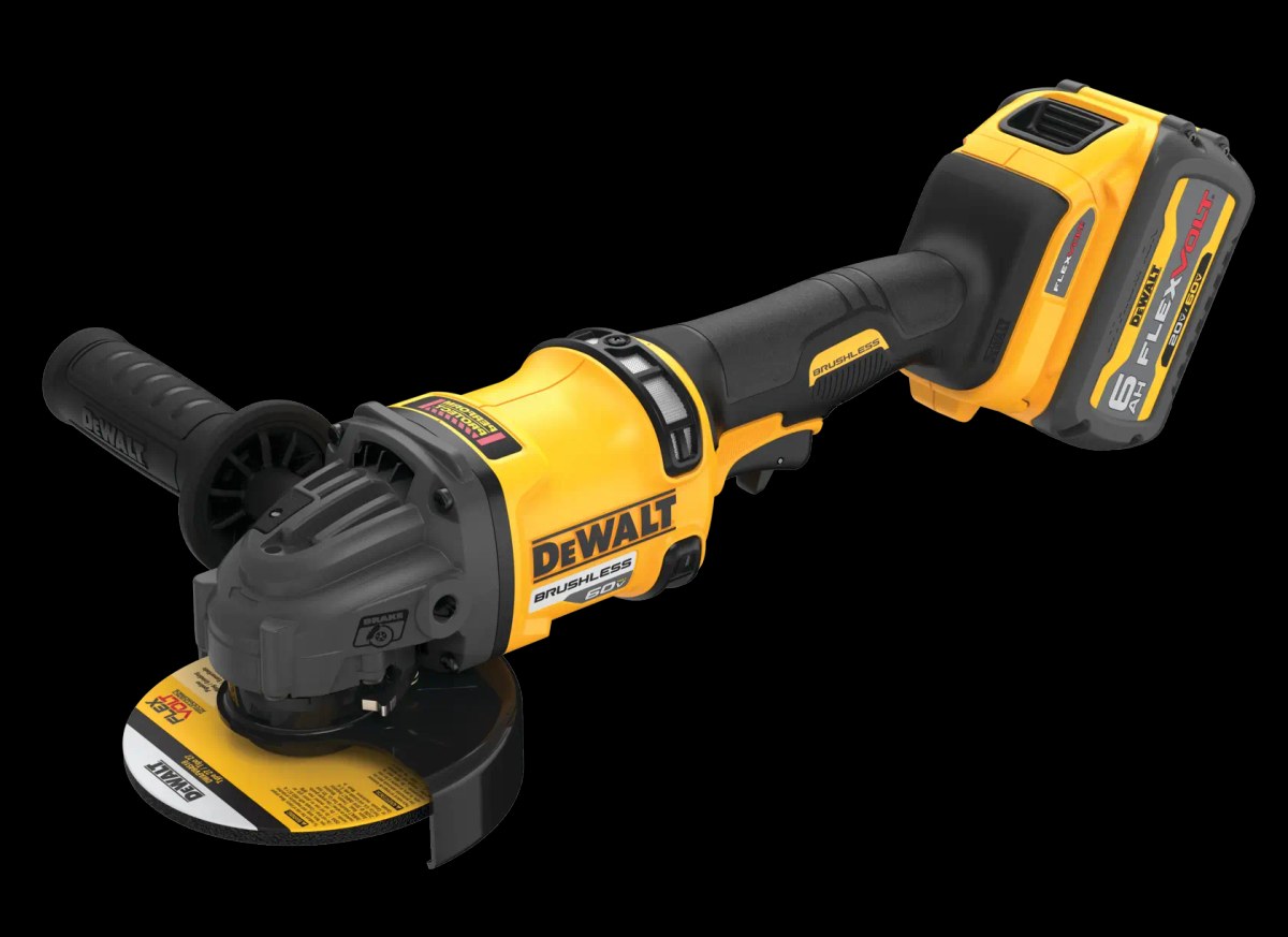 Esmerilhadeira Angular 5" (127MM) 60V MAX* Flexvolt Li-ion, Brushless 2 Baterias 6AH, (DCB606) Carregador 220 DeWalt — foto 3