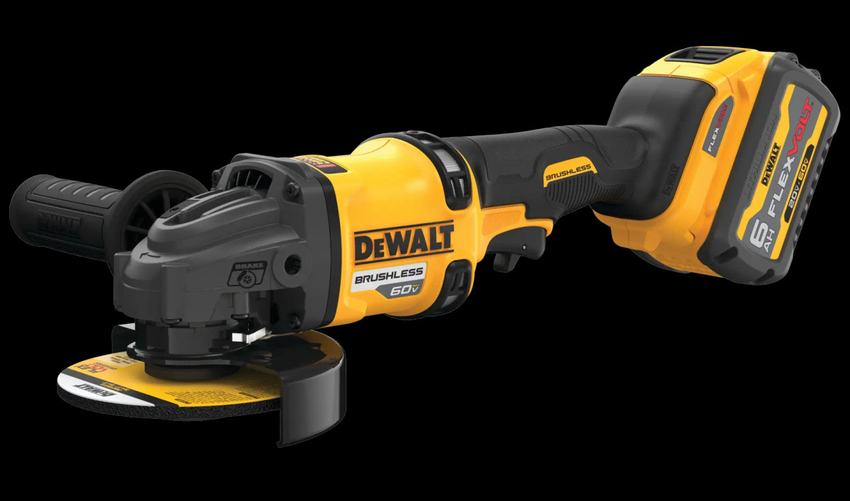 Esmerilhadeira Angular 5" (127MM) 60V MAX* Flexvolt Li-ion, Brushless 2 Baterias 6AH, (DCB606) Carregador 220 DeWalt