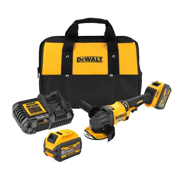 Esmerilhadeira Angular 5" (127MM) 60V MAX* Flexvolt Li-ion, Brushless 2 Baterias 6AH, (DCB606) Carregador 220 DeWalt