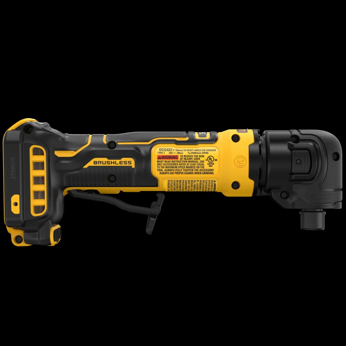 Retificadeira Angular Compacta 20V MAX* XR® Brushless sem Bateria e Carregador DeWalt — foto 4