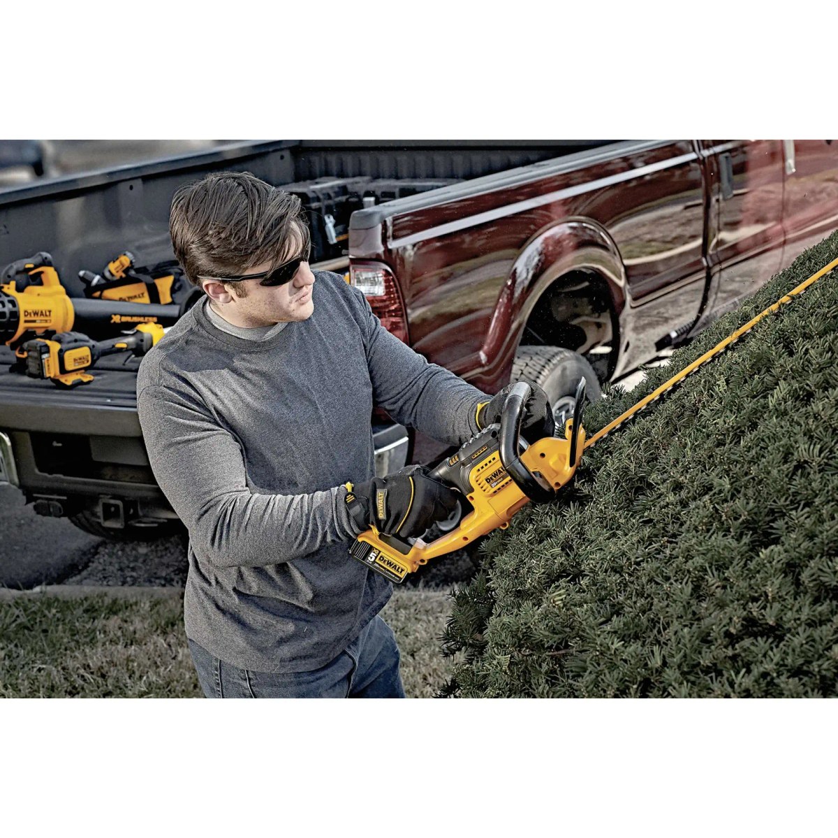 Aparador Cerca Viva 22" 20V MAX* Li-ion Brushless, sem Bateria e Carregador DeWalt — foto 3