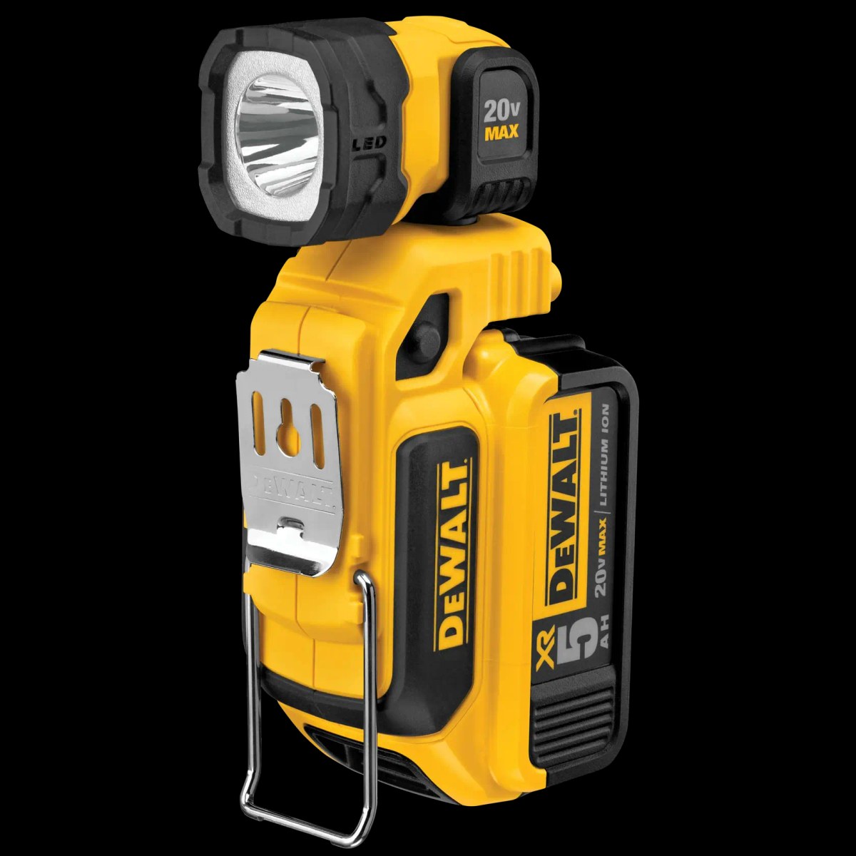 Lanterna LED Profissional Articulada 20V MAX* Flexvolt Li-ion sem Bateria e Carregador DeWalt — foto 3