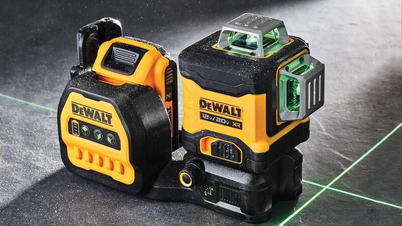Nivel Laser Verde 3 Linhas 360° 12V/20V MAX* 70M C/ Maleta sem Bateria e Carregador DeWalt