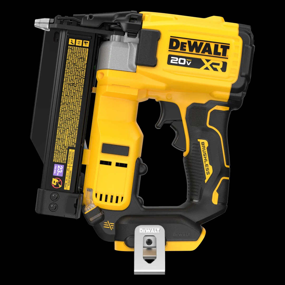 Pinador 23GA 20V MAX* Li-ion Brushless, Atomic sem Bateria e Carregador DeWalt — foto 2