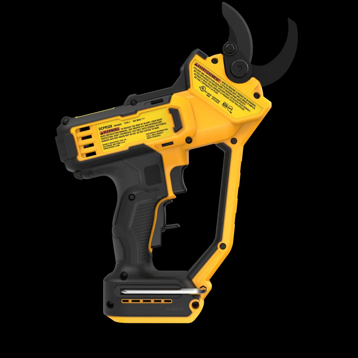 Tesoura de Poda 20V MAX* Li-ion, 1.5" (3,81CM), sem Bateria e Carregador DeWalt — foto 4