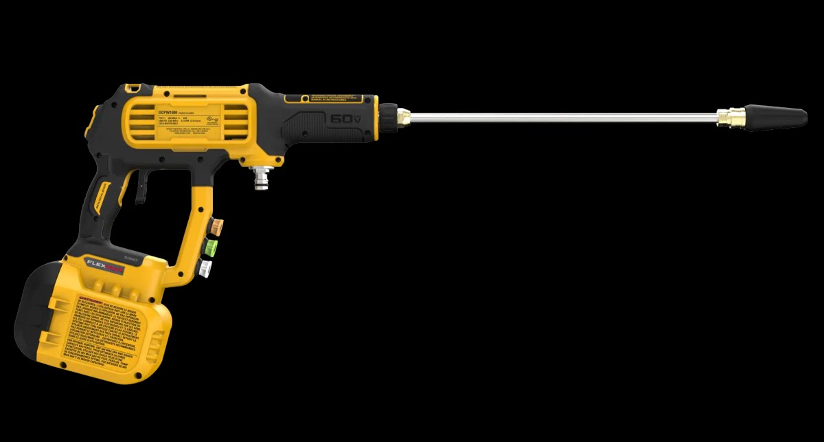 Lavadora de Pressão Portátil, Bateria 60V Flexvolt, 1000 Psi, Brushless, Função Autossucção, 2 Veloc DeWalt — foto 4