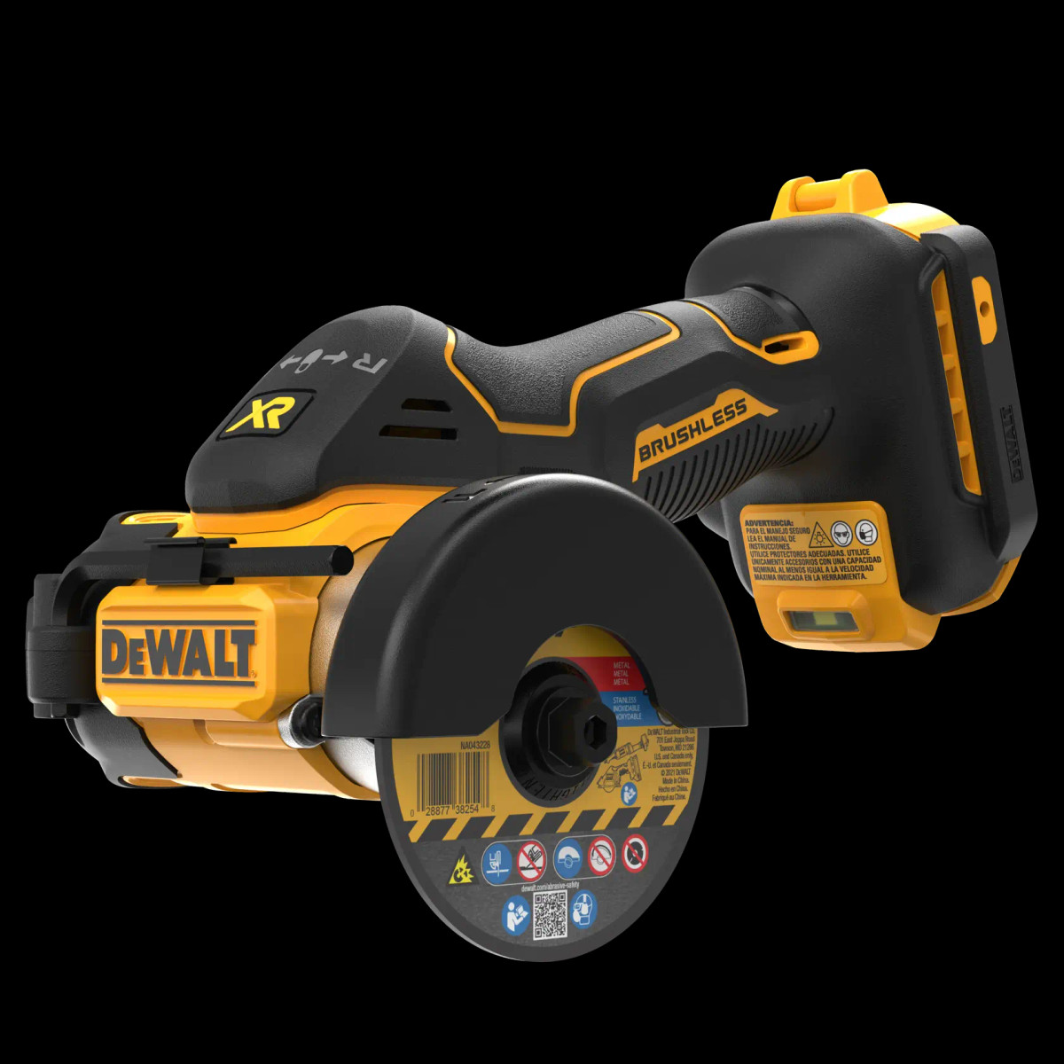 Recortadora para Acabamento 3" (76MM) 20V MAX* Li-ion Brushless sem Bateria e Carregador (1 Disco P DeWalt