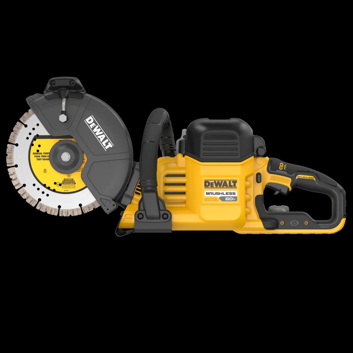 Cortadora de Concreto / Asfalto 60V MAX* Flexvolt Brushless sem Bateria e Carregador DeWalt — foto 2