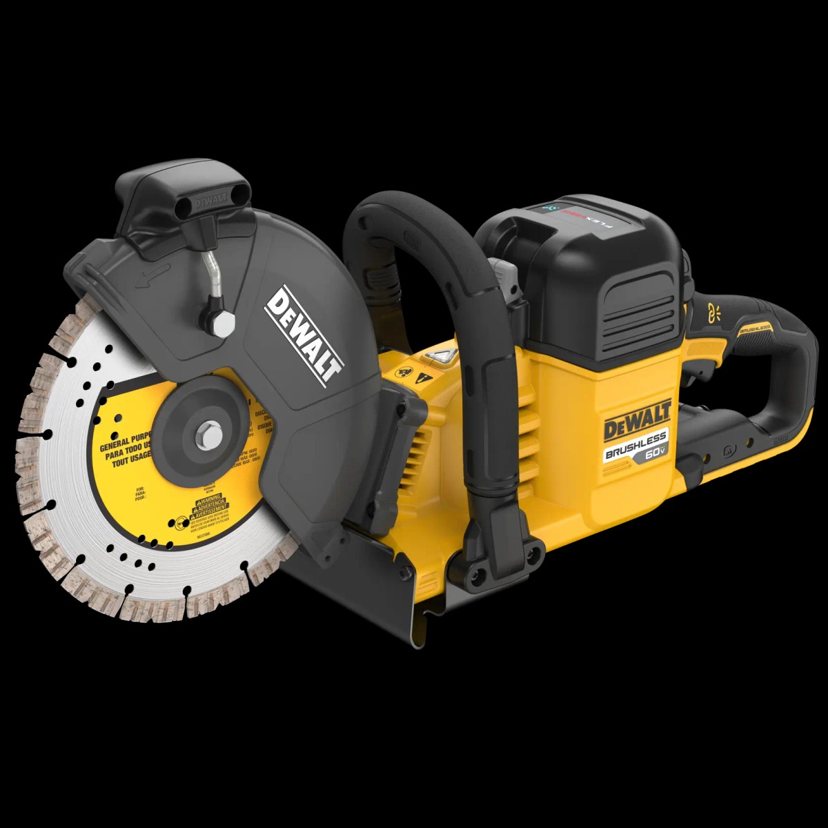 Cortadora de Concreto / Asfalto 60V MAX* Flexvolt Brushless sem Bateria e Carregador DeWalt — foto 3