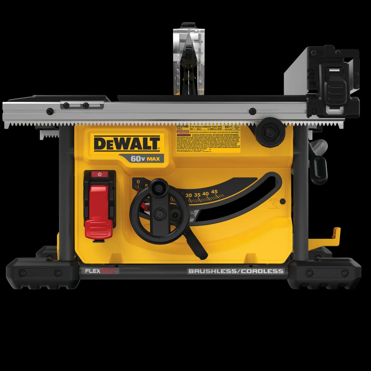 Serra de Mesa 8 1/4" (210MM) 60V MAX* Flexvolt Li-ion, Brushless, sem Bateria e Carregador DeWalt — foto 2