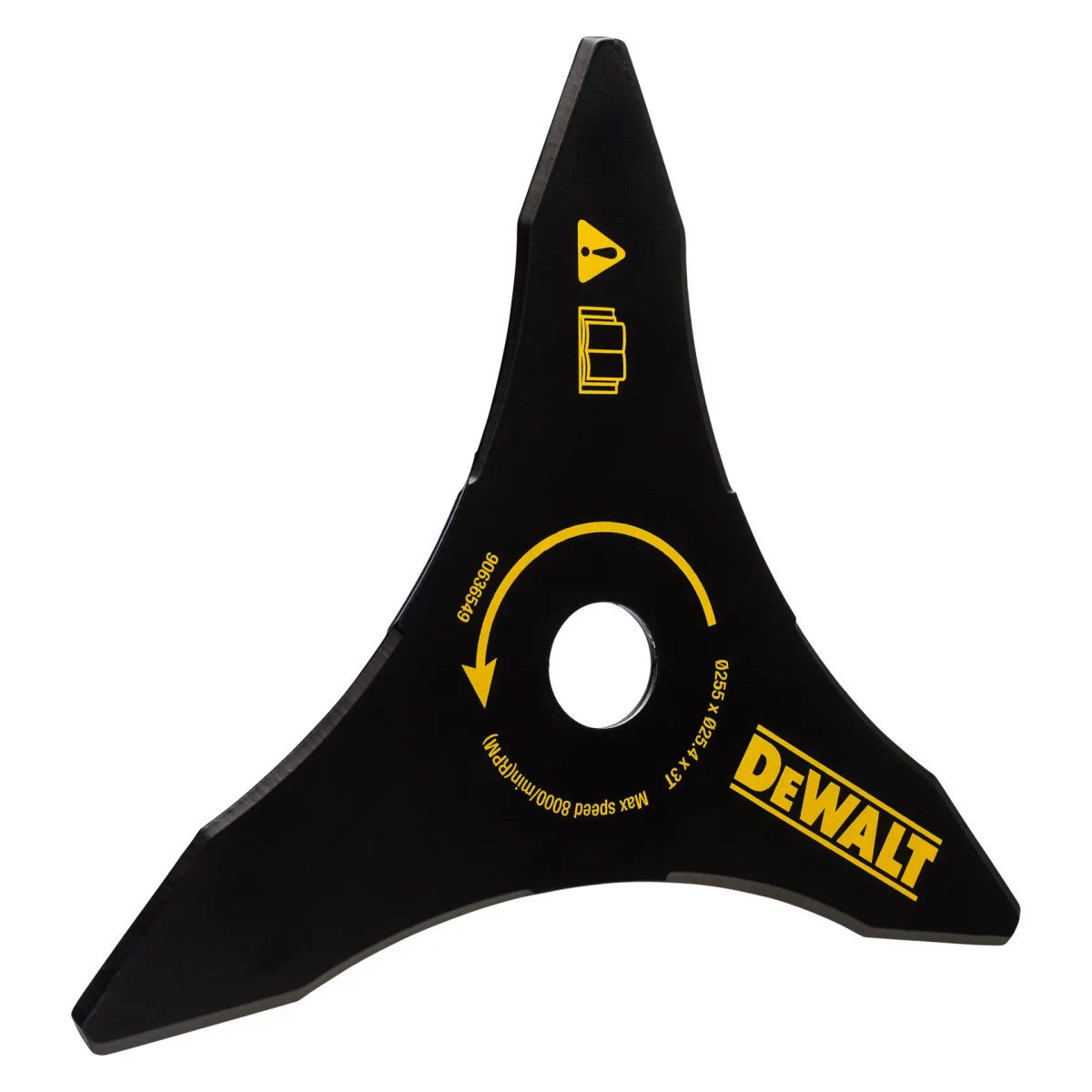 Lâmina de Corte com 3 Pontas (tri-blade), 25CM, para Roçadeira Mod. DCSB970BE, Dewalt DeWalt — foto 2