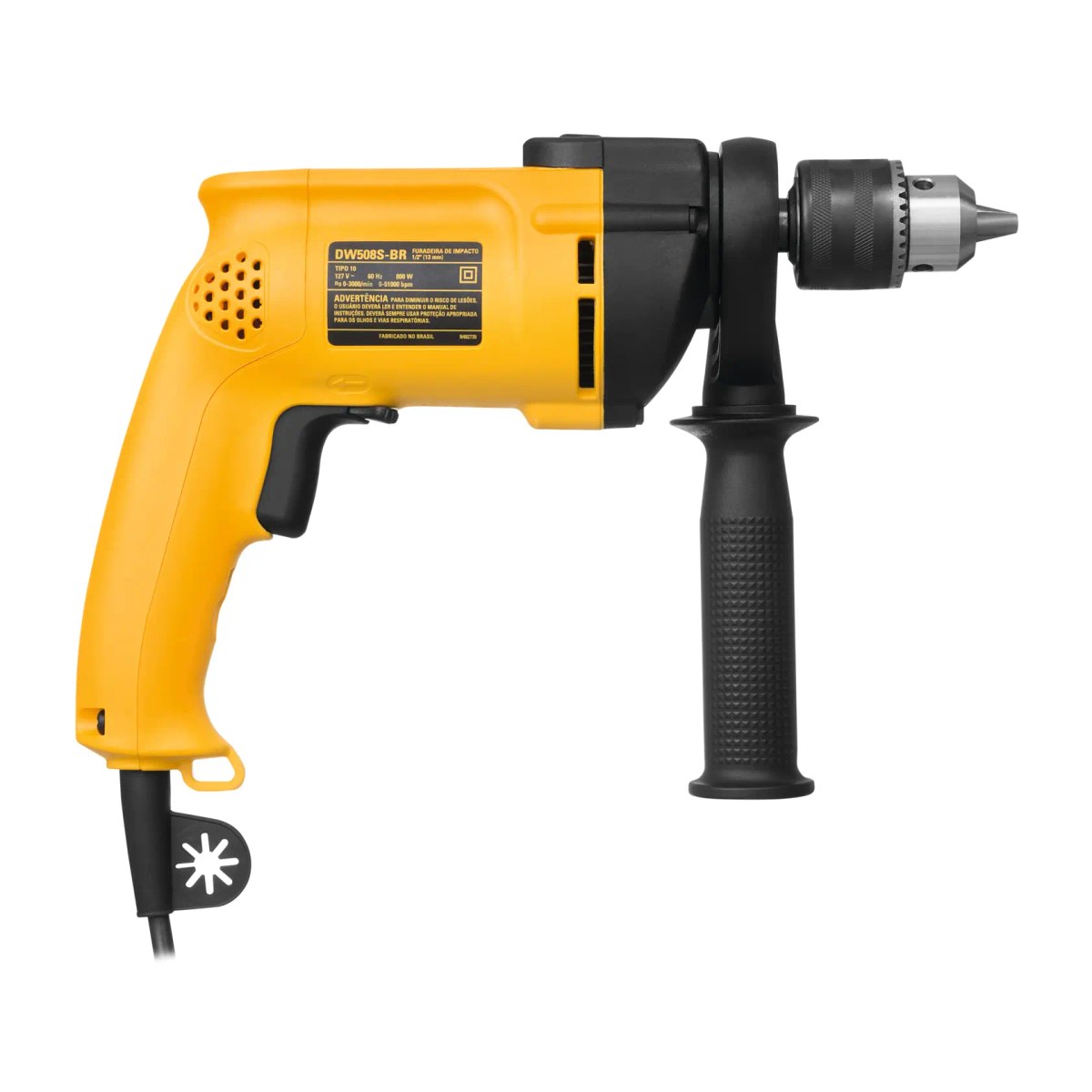 Furadeira de Impacto 1/2" (13MM), 850W, Velocidade Variável Reversível, 127V (nacional) DeWalt — foto 2