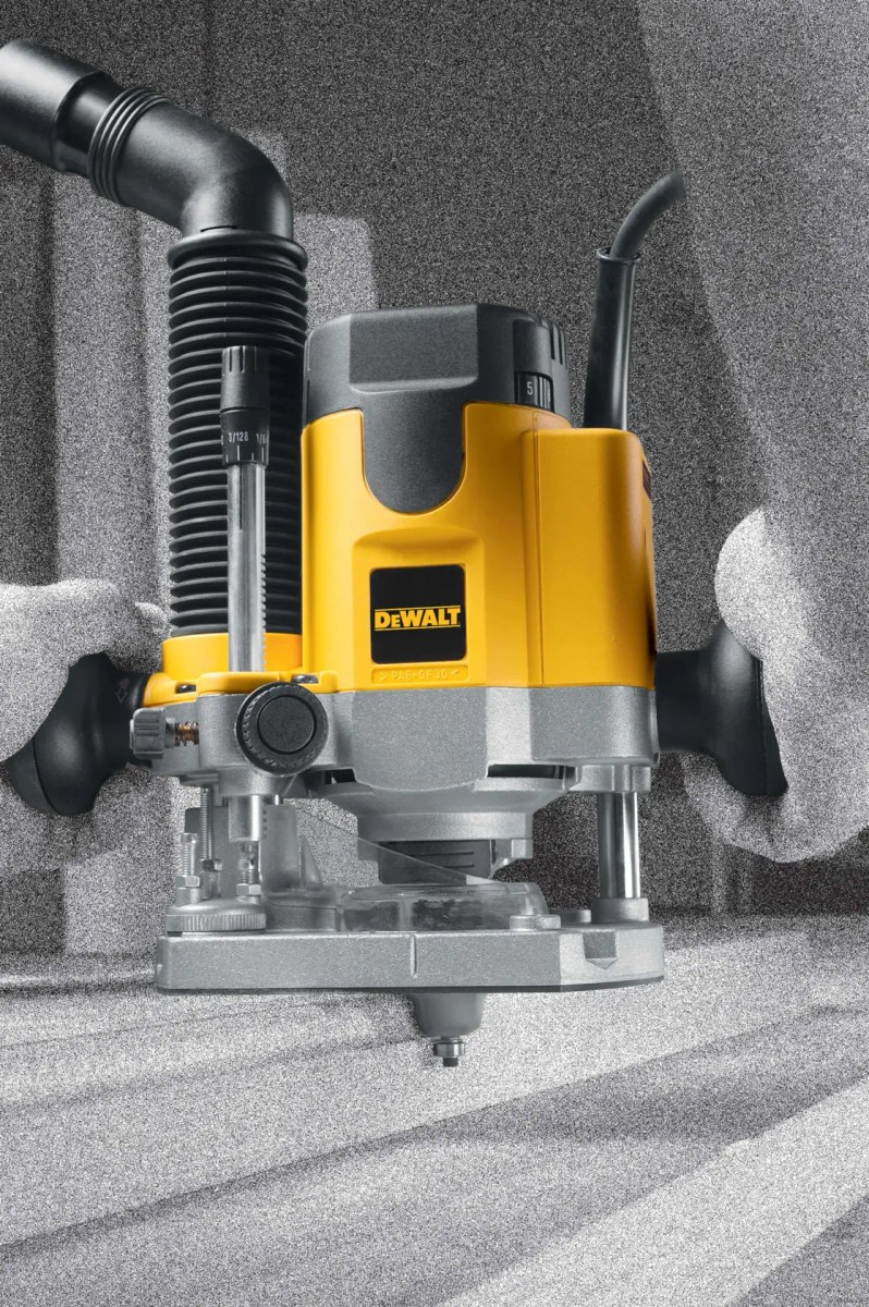 Tupia de Coluna 1.100W, Vv 8.000-24.000 RPM, Pinças 6MM, 1/4" e 8MM, C/ Guia Paralela, 220V DeWalt — foto 4