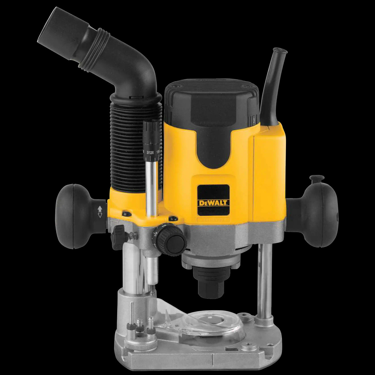 Tupia de Coluna 1.100W, Vv 8.000-24.000 RPM, Pinças 6MM, 1/4" e 8MM, C/ Guia Paralela, 220V DeWalt