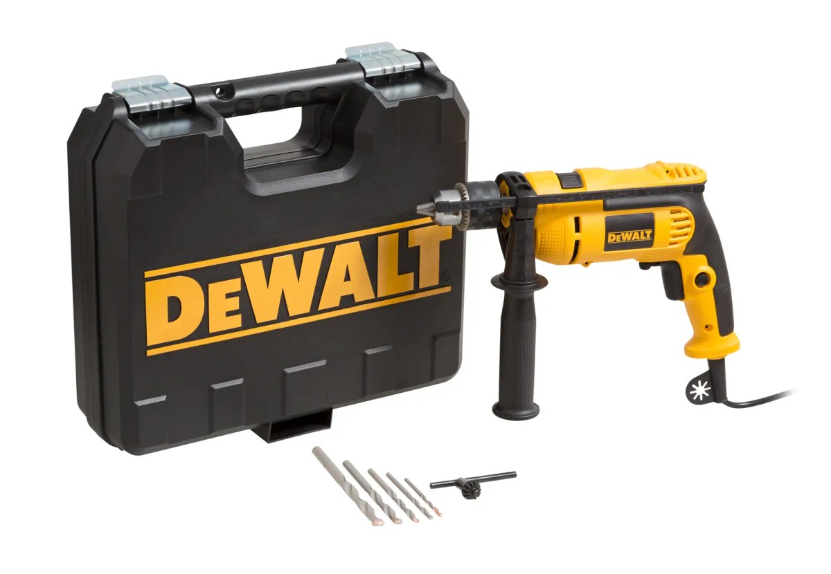 Kit Furadeira de Impacto 1/2" (13MM) 750W, Velocidade Variável Reversível com 5 Brocas e Maleta, 220V (nacional) DeWalt — foto 2