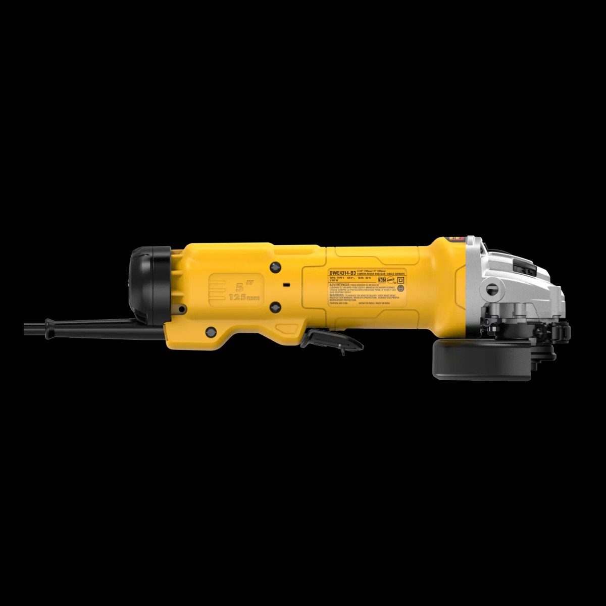 Esmerilhadeira 5” (125MM) 1.500W, 11.000 RPM, "embreagem Eletronica de Segurança", 220V DeWalt — foto 4