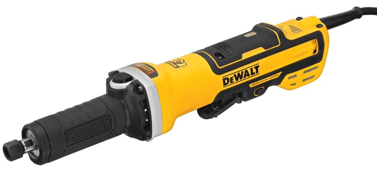 Retificadeira 1300W, 19.000 RPM, Pinça 1/4" (6,35MM), Pinça 6MM, Redutor 1/8", 220V DeWalt — foto 2