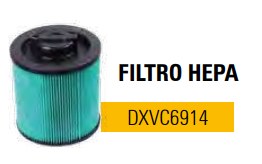Filtro HEPA 106,109,112 DeWalt